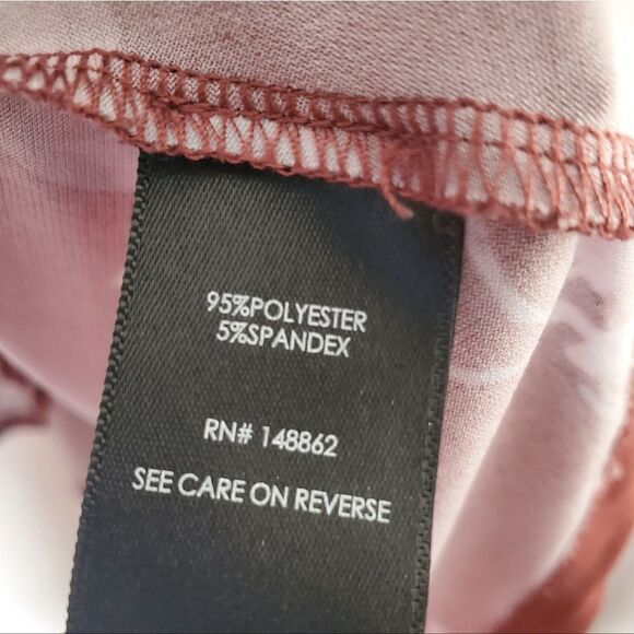 Torrid Women's Plus Size Size 2Xl Red Floral Tunic Button Down Dress Blouse - Picture 5 of 6